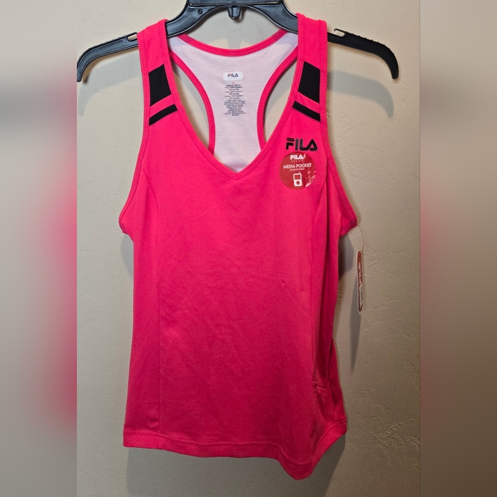 Fila Women's Vibrant Pink Tank Top NWT